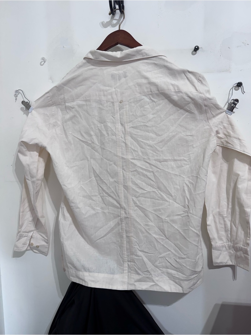 Classic Fernando Pena Men's Casual Button-Down Shirt in Off-White - Picture 2 of 6